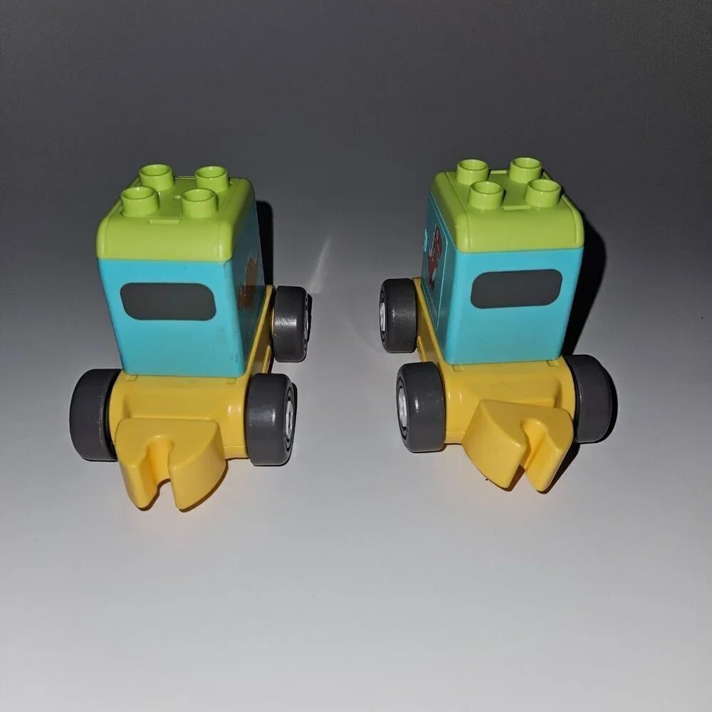 2 Dazmers Dinosaur Replacement Pieces Lot Train Car Stegosaurus Tanystropheus